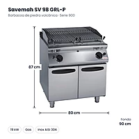 Medidas Savemah SV 98 GRL-P: 80 x 90 x 87 cm