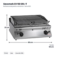 Medidas Savemah SV 98 GRL-T: 80 x 90 x 25 cm