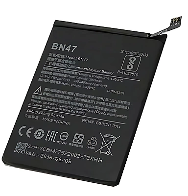 Xiaomi Redmi 6 Pro, Xiaomi Mi A2 Lite - Internal Battery Pack Replacement BN47 4000mAh