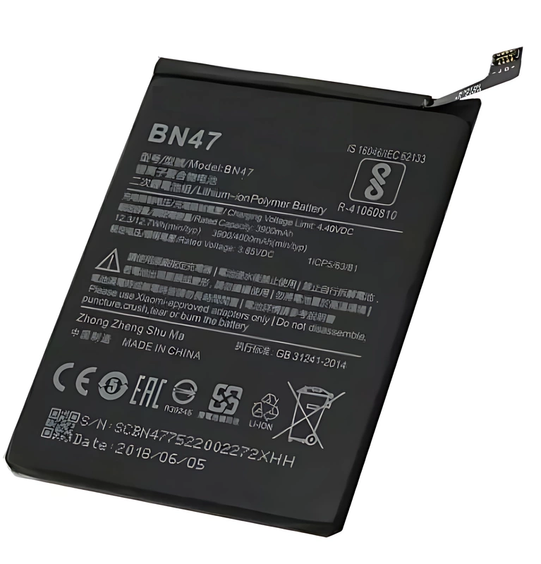 Xiaomi Redmi 6 Pro, Xiaomi Mi A2 Lite - Internal Battery Pack Replacement BN47 4000mAh