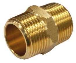 Brass Equal Hex Nipple