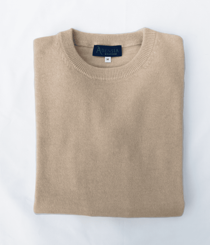 Col rond - Femme - M - Beige