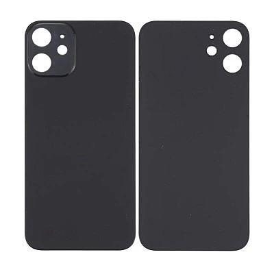 Apple iPhone 12 - Replacement Back , Rear Glass Big Hole Camera - Black