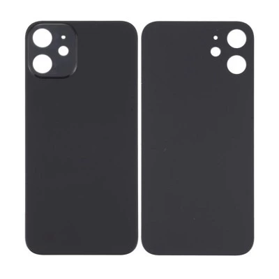 Apple iPhone 12 - Replacement Back , Rear Glass Big Hole Camera - Black