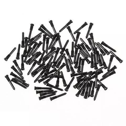 Apple iPhone X - Replacement Bottom Pentalobe Screws - Bulk Pack x100 - Black