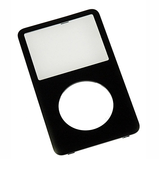 Apple iPod Classic 6th Generation - Front Metal Housing Cover Fascia - Black , Grey