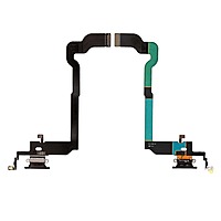 Apple iPhone X - Replacement Charging Port Flex With Microphone - Black