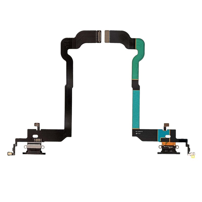 Apple iPhone X - Replacement Charging Port Flex With Microphone - Black