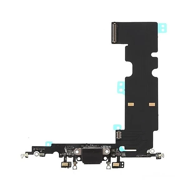 Apple iPhone 8 Plus - Replacement Charging Power Dock Flex With Main Microphone - Black