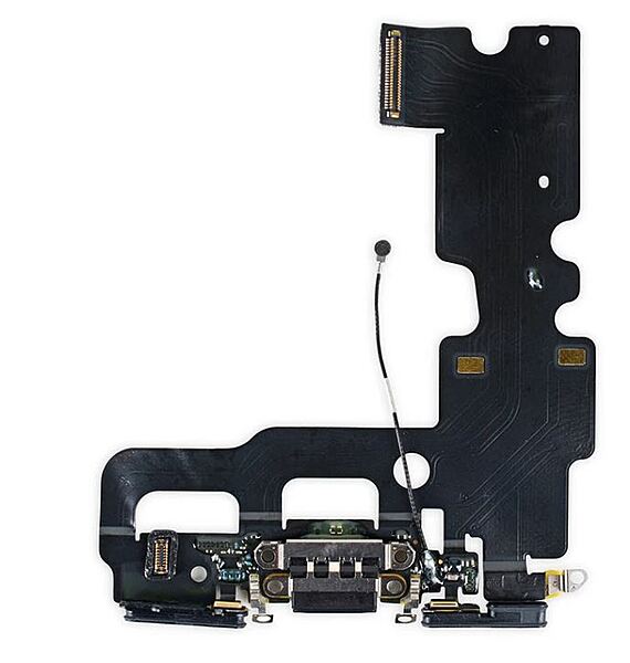 iPhone 7 - Replacement Dock Port Charging Flex With Antenna And Microphone - Black