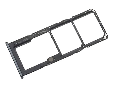 For Samsung Galaxy A50s , A507 - Replacement Sim & SD Card Tray - Black