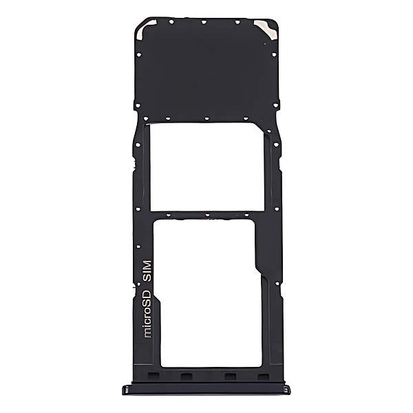 For Samsung Galaxy A21s , A217 - Replacement Dual Sim & Micro SD Card Holder - Black