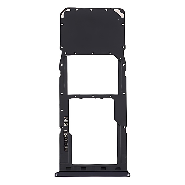 For Samsung Galaxy A21s , A217 - Replacement Dual Sim & Micro SD Card Holder - Black