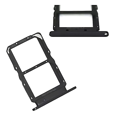 Huawei Nova 4 - Replacement Dual SIM Card Tray Holder - Black