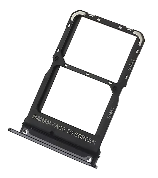 Xiaomi Mi 10 - Replacement Dual Sim Card Tray - Black