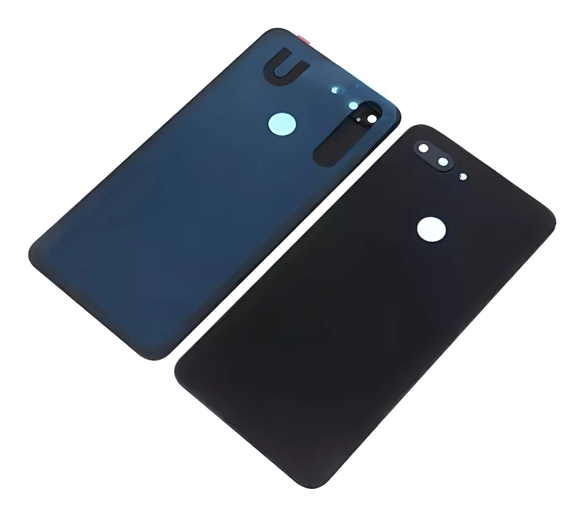 Xiaomi Mi 8 Lite - Replacement Battery Cover , Rear Panel With Camera Lens - Black