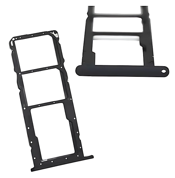 Honor 8X - Replacement Dual SIM & SD Card Tray Holder - Black