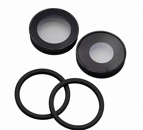 iPhone 11 - Replacement Rear Camera Lenses With Brackets - Black