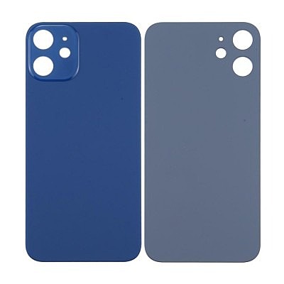 Apple iPhone 12 - Replacement Back , Rear Glass Big Hole Camera - Blue