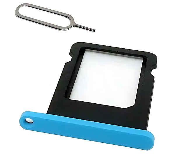 iPhone 5c - Replacement Nano SIM Card Holder , Tray With Eject Pin - Blue
