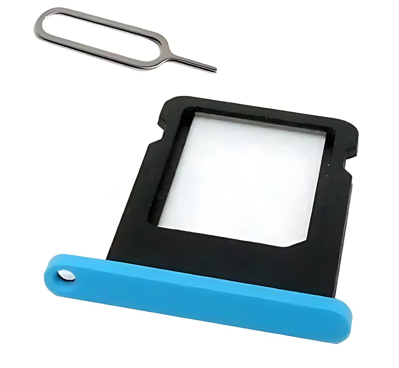 iPhone 5c - Replacement Nano SIM Card Holder , Tray With Eject Pin - Blue