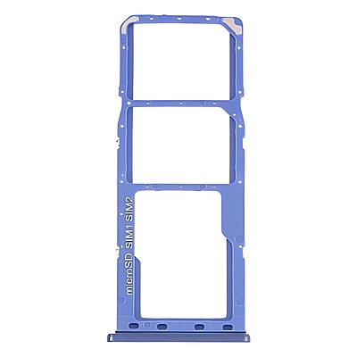 For Samsung Galaxy A21s , A217 - Replacement Dual Sim & Micro SD Card Holder - Blue