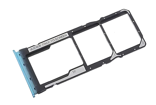 Xiaomi Redmi Note 9T - Replacement Dual SIM & SD Card Tray - Blue