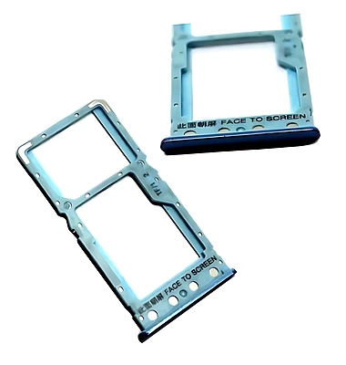 Xiaomi Redmi 6A - Replacement SIM & SD Card Tray Holder - Blue