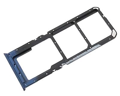 Oppo A52 - Replacement Dual SIM & SD Card Tray - Blue
