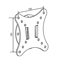 TTAP Slim Fixed TV Bracket - VESA 100x100 - 25 kg