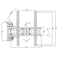 TTAP Double Arm TV Bracket - VESA 400x400 - 25 kg