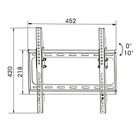 TTAP Slim Tilt TV bracket - VESA 400x400 - 30 kg