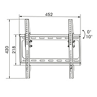 TTAP Slim Tilt TV bracket - VESA 400x400 - 30 kg