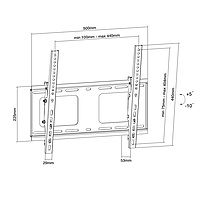TTAP Tilt Heavy Duty TV Bracket - VESA 400x400 - 80 kg