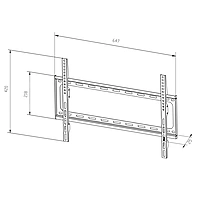 TTAP Flush Fixed TV Bracket - VESA 600x400 - 35kg