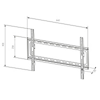 TTAP Flush Fixed TV Bracket - VESA 600x400 - 35kg