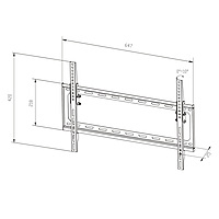 TTAP Slim Tilt TV bracket - VESA 600x400 - 35 kg