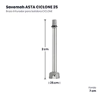 Brazo triturador para batidora CICLONE Savemah ASTA CICLONE 25