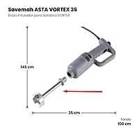 Brazo triturador para batidora VORTEX Savemah ASTA VORTEX 35
