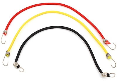 1:10 Scale Single Bungee Strap w/Hooks 200mm (5Pcs)