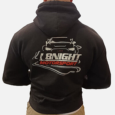 Hoodie Motorsport Oversize Schwarz Hoodie Motorsport Oversize Schwarz
