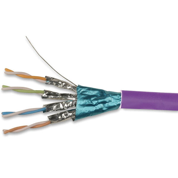 SIEMON Z-MAX CAT6A 23 AWG 4 PAIR F-FTP CABLE LSOH CCA VIOLET /mtr SIEMON Z-MAX CAT6A 23 AWG 4 PAIR F-FTP CABLE LSOH CCA VIOLET /mtr