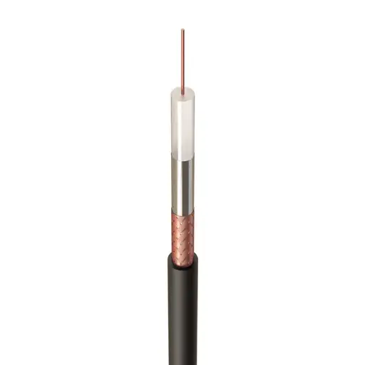 RG6 Foam Filled Satellite Cable Black 100m