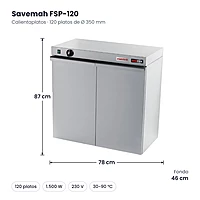 Medidas Savemah FSP-120: 78 x 46 x 87 cm