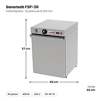 Medidas Savemah FSP-30: 40 x 46 x 57 cm