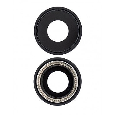 Apple iPhone XR - Replacement Glass Camera Lens With Bracket - Black