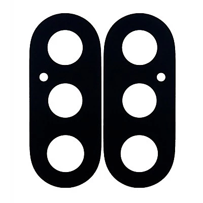 Apple iPhone XS Max - Replacement Rear Dual Camera Lens With Metal Housing - Black