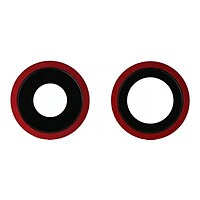 iPhone 11 - Replacement Rear Camera Lenses With Brackets - Red