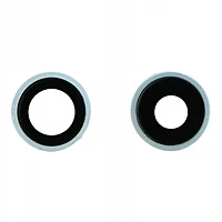 iPhone 11 - Replacement Rear Camera Lenses With Brackets - White