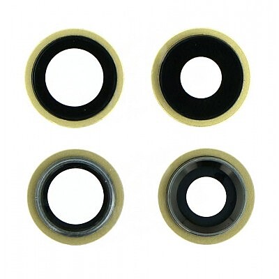 iPhone 11 - Replacement Rear Camera Lenses With Brackets - Yellow